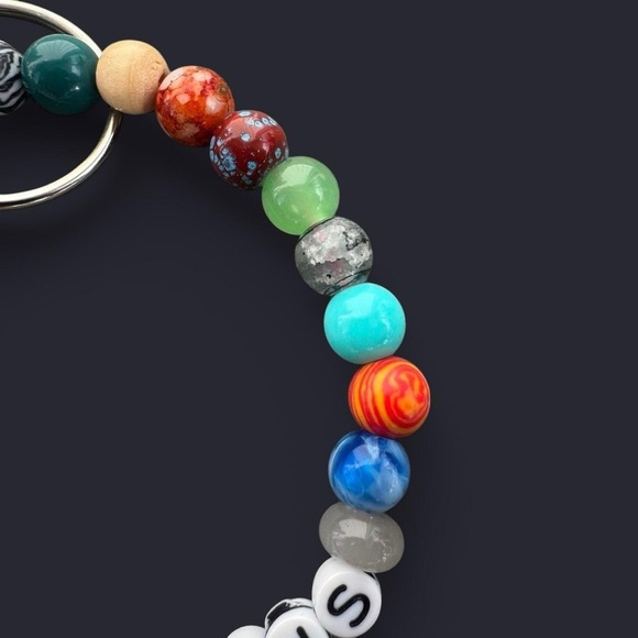 Aquarius Zodiac Keychain Bracelet - Picture 4 of 4